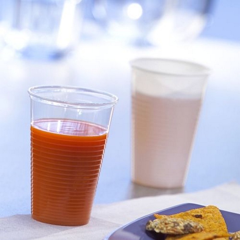 Plastikkrus Transparent - 50 stk (500 ml) - Temashop