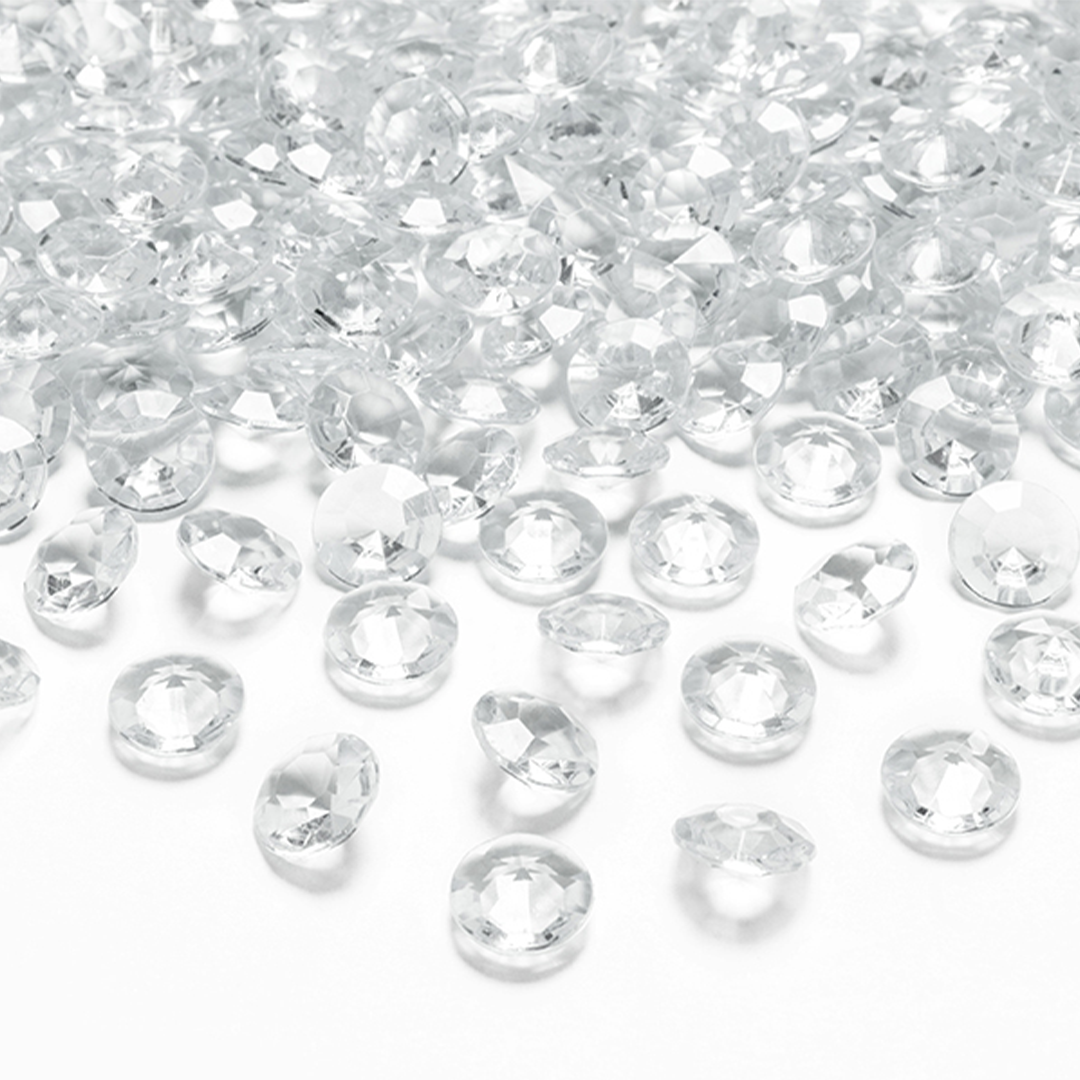 Pynte Diamanter Klar - 100 stk (1,2 cm) - Temashop