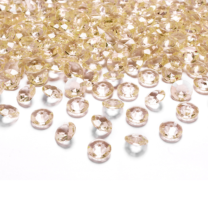 Pynte Diamanter Klar Orange - 100 stk (1,2 cm) - Temashop