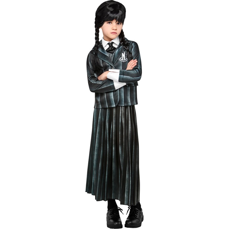 WednesdayÂ® Skoleuniform Børnekostume