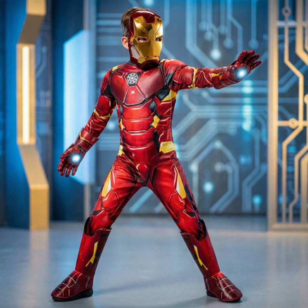Iron Man Premium Børnekostume - Superhelte kostume til børn i størrelserne 98-128 | Iron Man udklædning til børn - Temashop