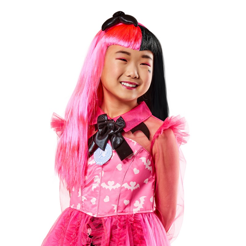Monster High Draculaura Børneparyk | Monster High Paryk - Hovedtilbehør - Temashop