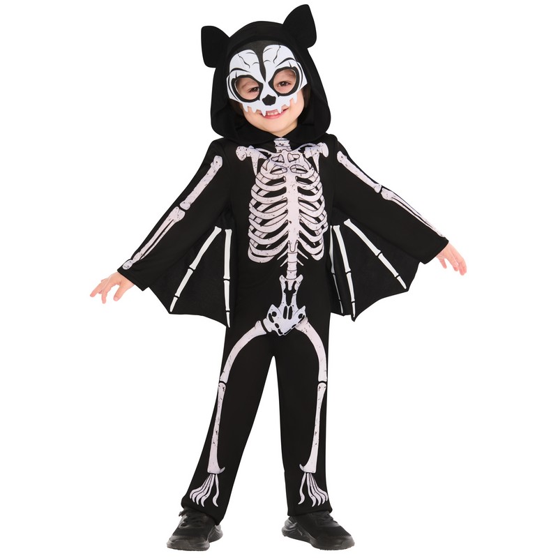 Skelet Flagermus Børnekostume