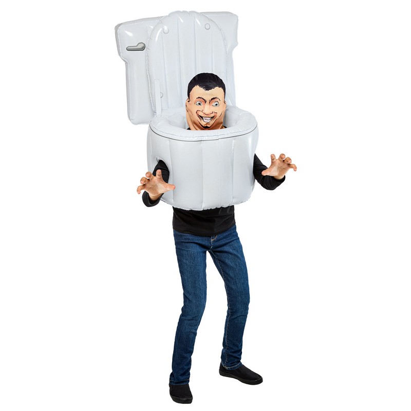 Skibidi ToiletÂ® Oppusteligt Børnekostume