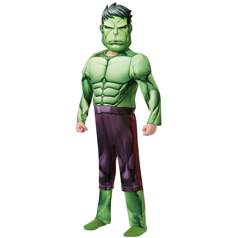 The HulkÂ® Muskel Heldragt Børnekostume