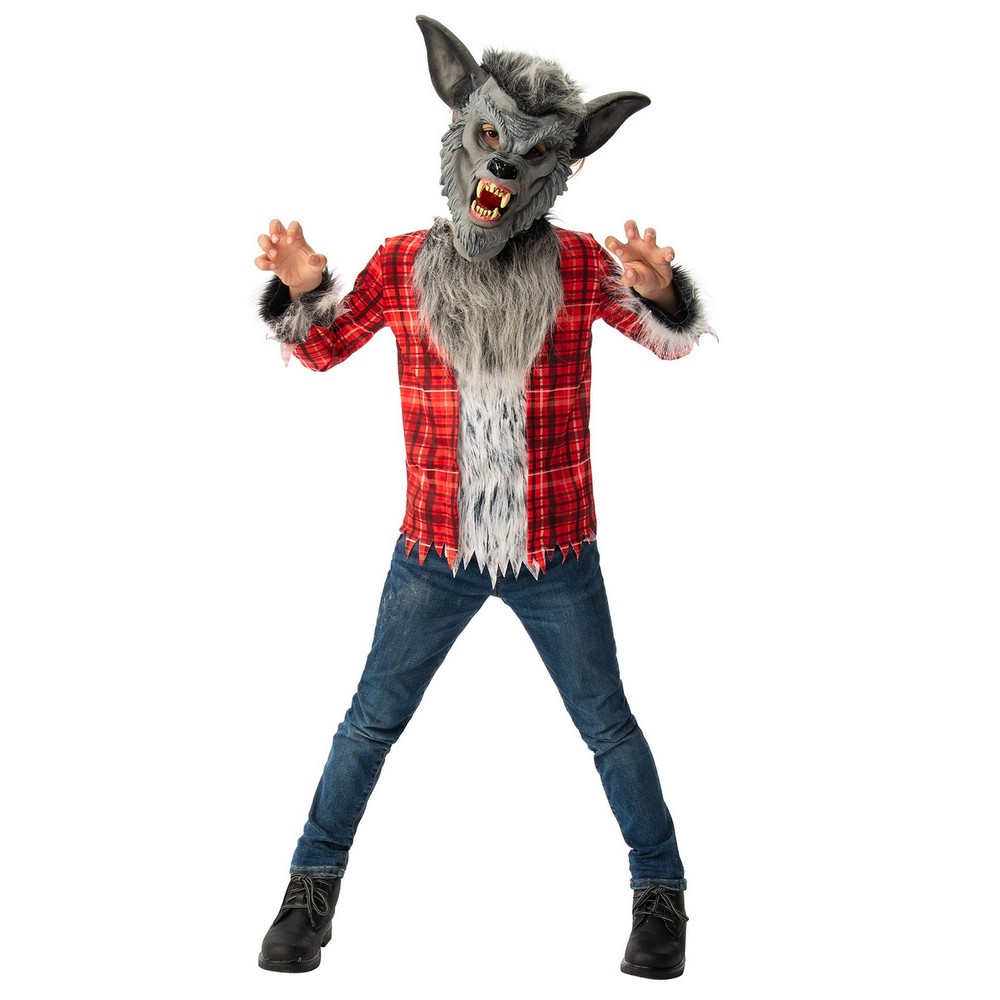 Varulv Børnekostume - Halloween kostume til børn i størrelserne 98-128 | Varulf udklædning til børn - Temashop