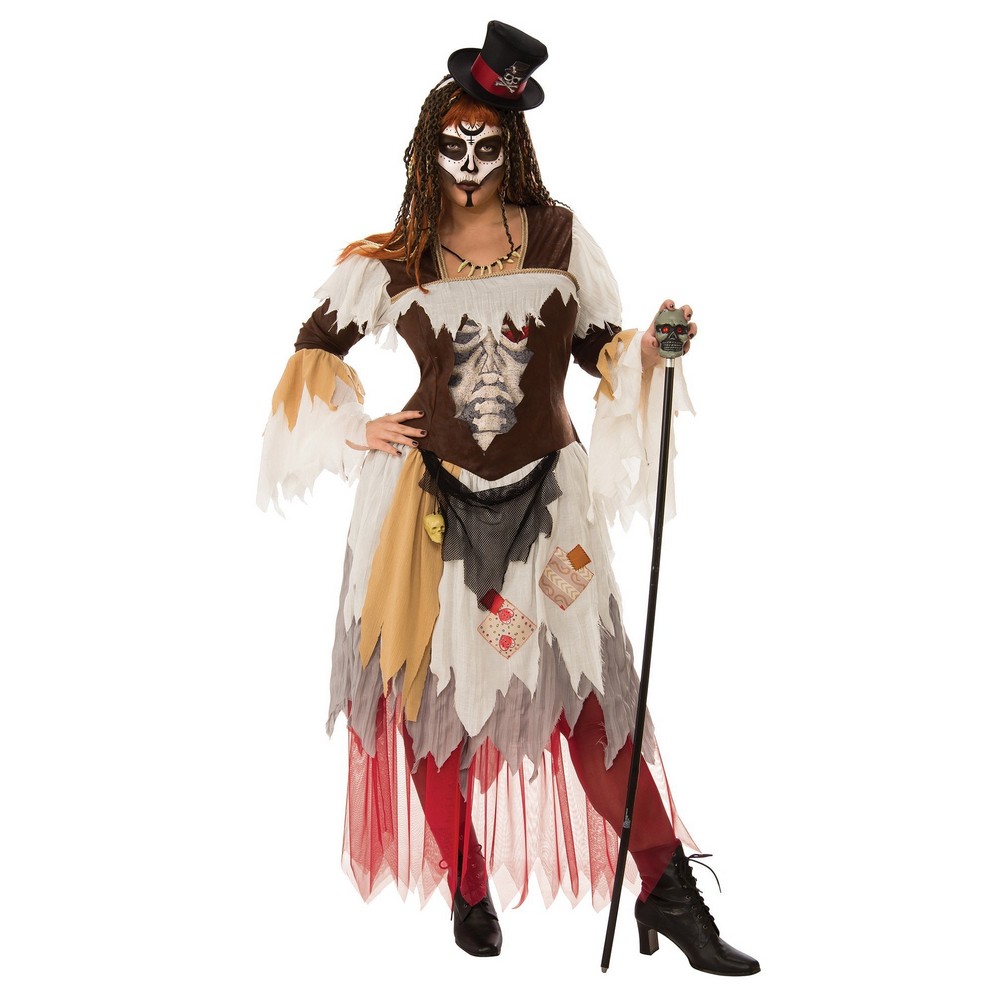 Voodoo Præstinde Kostume - Halloween kostume til voksne i størrelserne S-L | Voodoo kostume til kvinder - Temashop