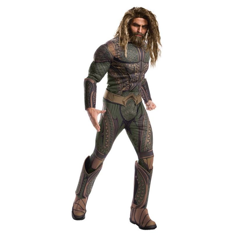 Aquaman Skæg & Paryk | Aquaman Paryk - Hovedtilbehør - Temashop