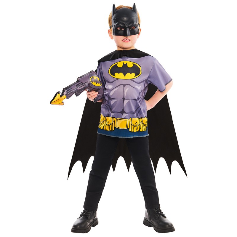 BatmanÂ® Kappe & Maske Børnekostume