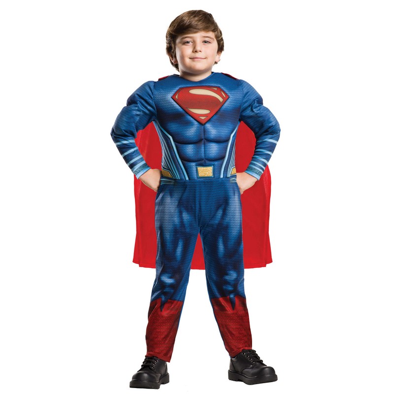 SupermanÂ® Muskel Deluxe Børnekostume
