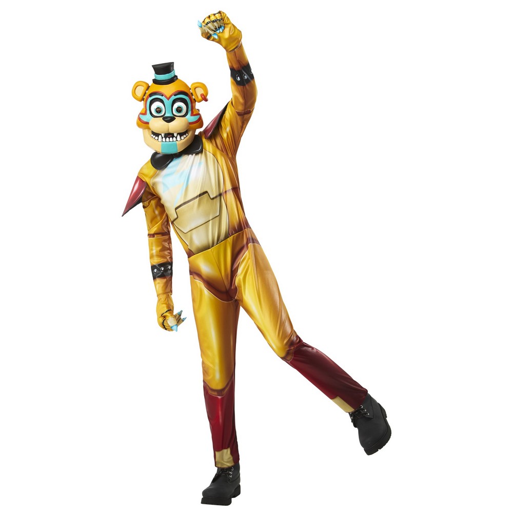 Five Nights at Freddy's Glamrock Freddy Børnekostume - Halloween kostume til børn i størrelserne 116-164 | Five Nights at Freddys udklædning til børn 