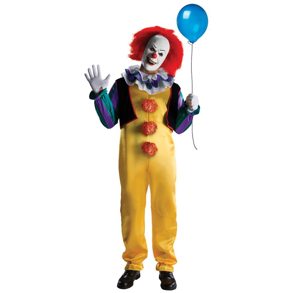 Pennywise Deluxe Kostume - Halloween kostume til voksne i størrelserne XS-L | Pennywise - Temashop