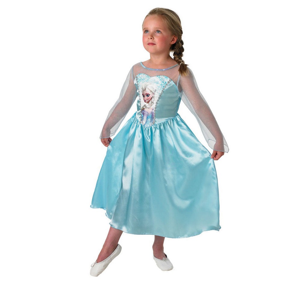 Frozen Elsa Deluxe Børnekostume - Temashop