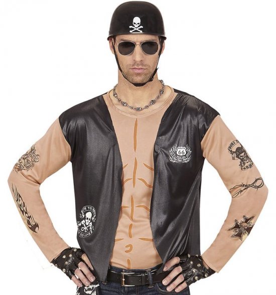 Rå Biker Bluse | Biker Overdel - Beklædning - Temashop