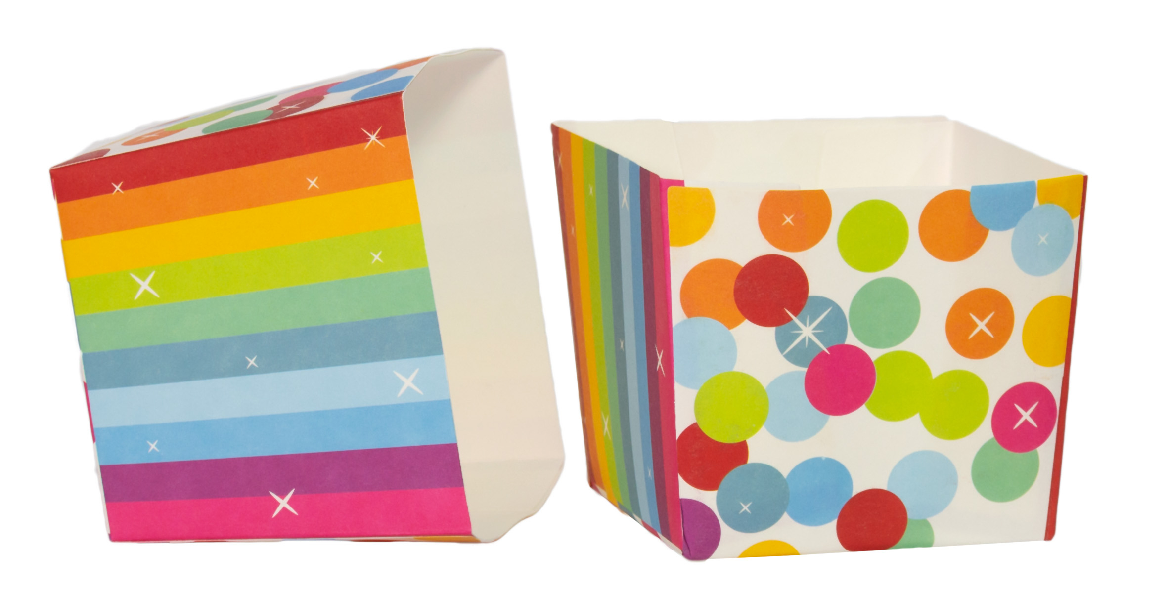 Rainbow Birthday Snackbægre - 5 stk | Fødselsdag Bægre - Temashop
