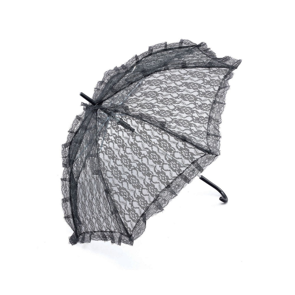 Blonde Paraply Sort | Gotisk Paraply - Kropstilbehør - Temashop