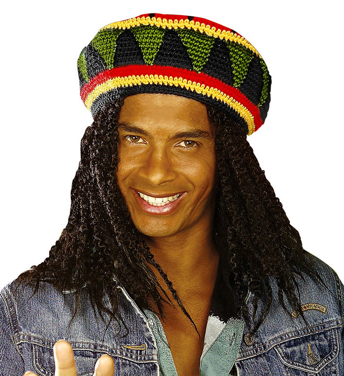 Reggae Hat | Jamaica Hat / Hue / Hjelm - Hovedtilbehør - Temashop