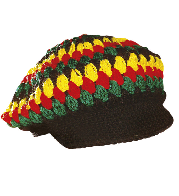 Reggae hat | Jamaica Hat / Hue / Hjelm - Hovedtilbehør - Temashop