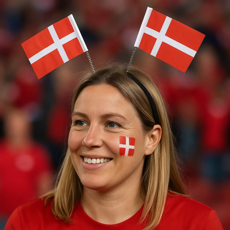 Dannebrogflag Hårbøjle