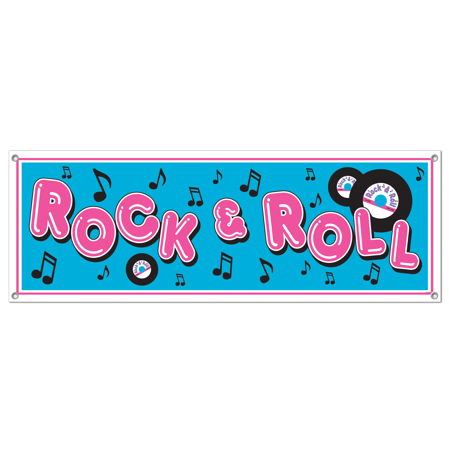 rock roll banner festartikler 50 er festartikler