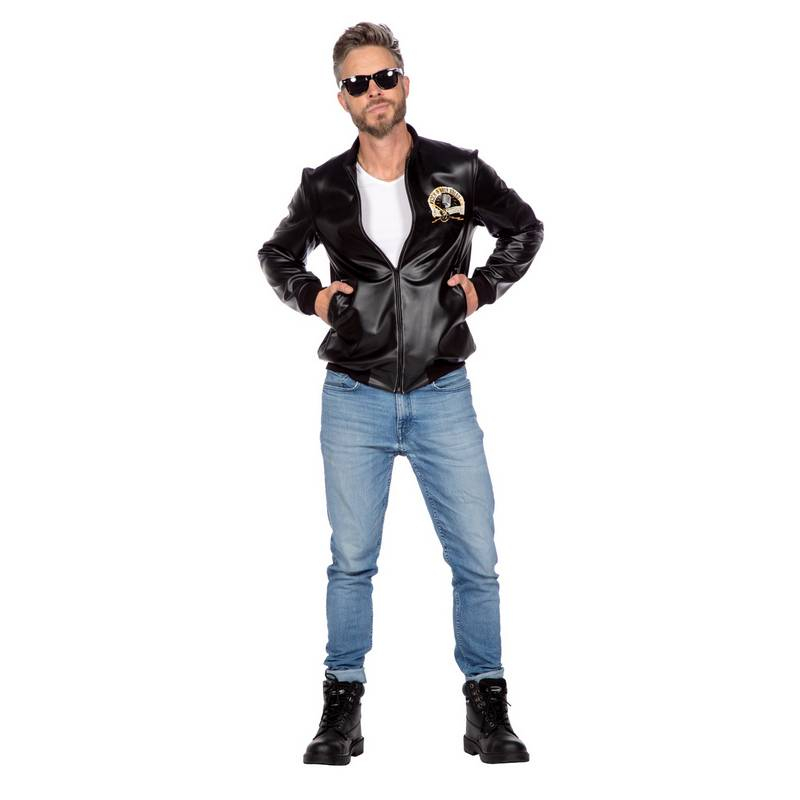 Rockabilly 50'er Jakke - Årtier kostume til voksne i størrelserne S-XL | 50'erne Rock n' Roll kostume til mænd - Temashop