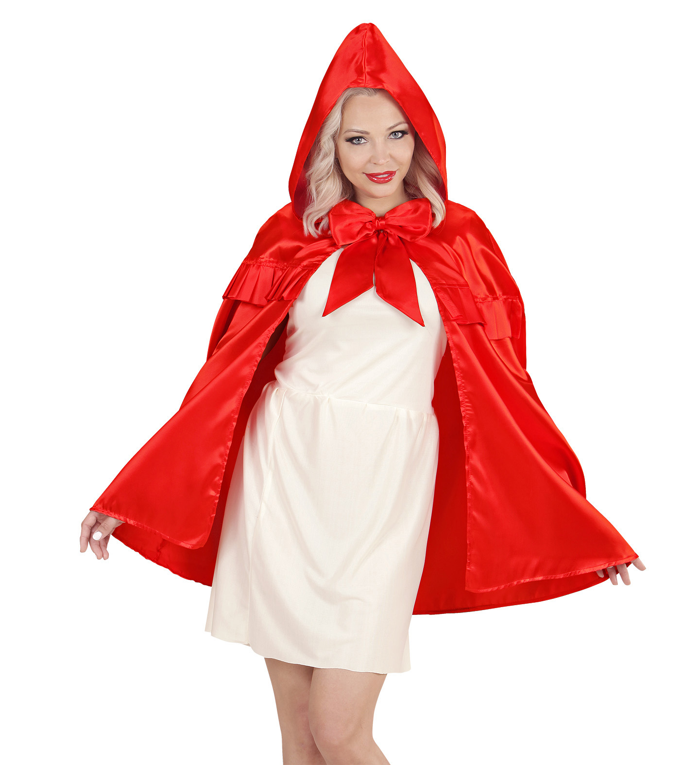 Rødhætte Kappe - Fantasy / Eventyr kostume til voksne i størrelserne S-L | Den lille Rødhætte kostume til kvinder - Temashop