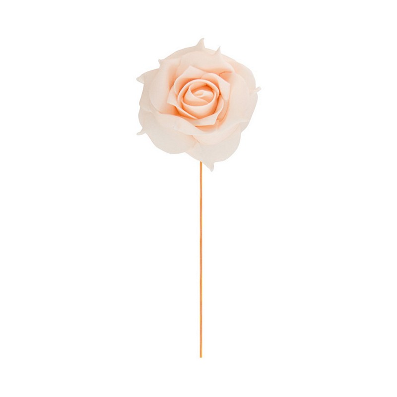 Roser På Stilk Fersken - 2 stk (10 cm) | Blomst Kunstige blomster - Temashop