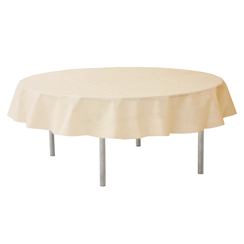 Rund Dug Cremefarvet - 1 stk (240 cm.) - Temashop