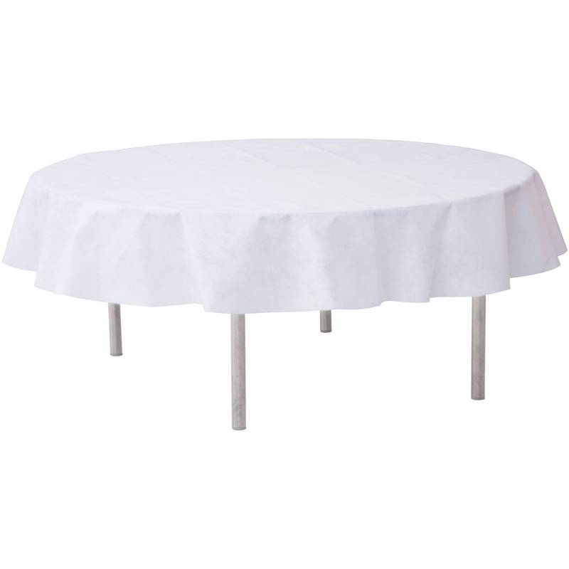 Rund Dug Hvid - 1 stk (180 cm) - Temashop