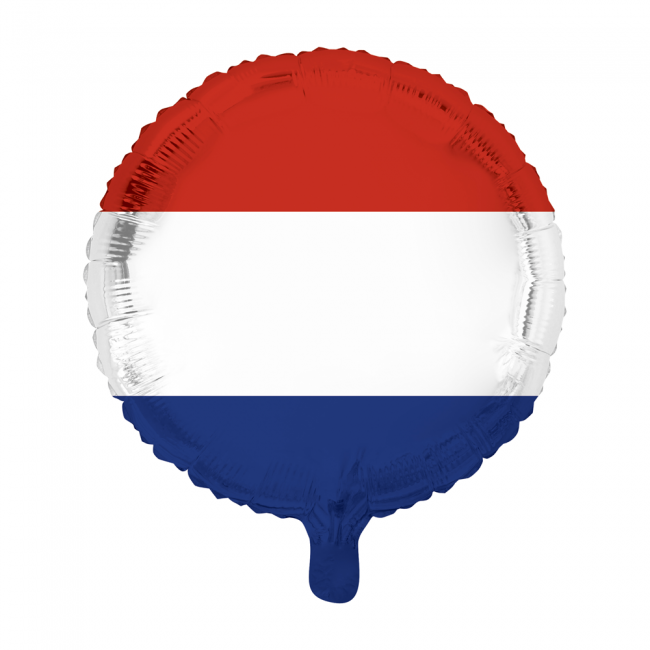 Rund Holland Flag Folieballon - 1 stk (45 cm) | Holland Folieballoner - Temashop
