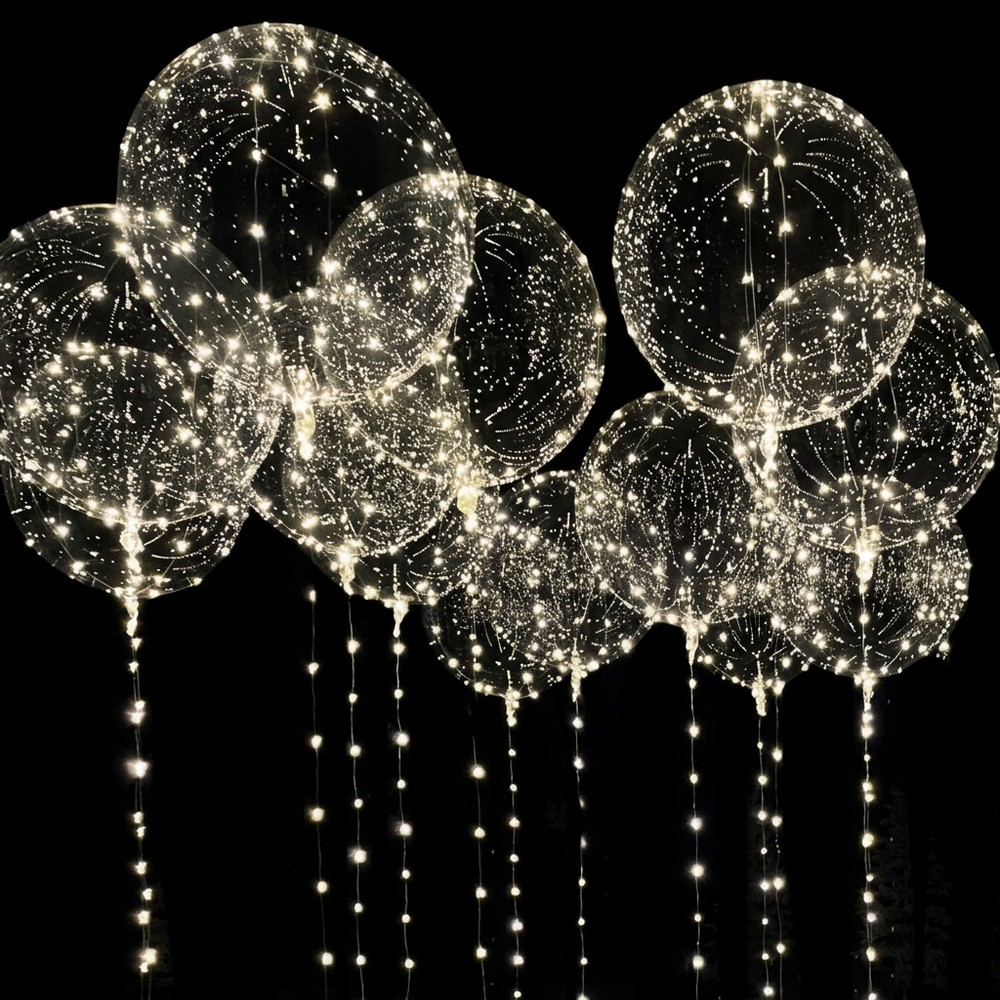 Rund LED Ballon Hvid