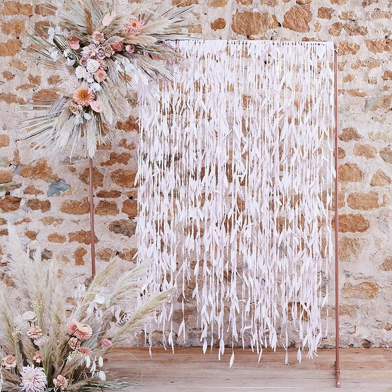 Ruscus Blade Backdrop Hvid - 1 stk (100 cm) - Temashop