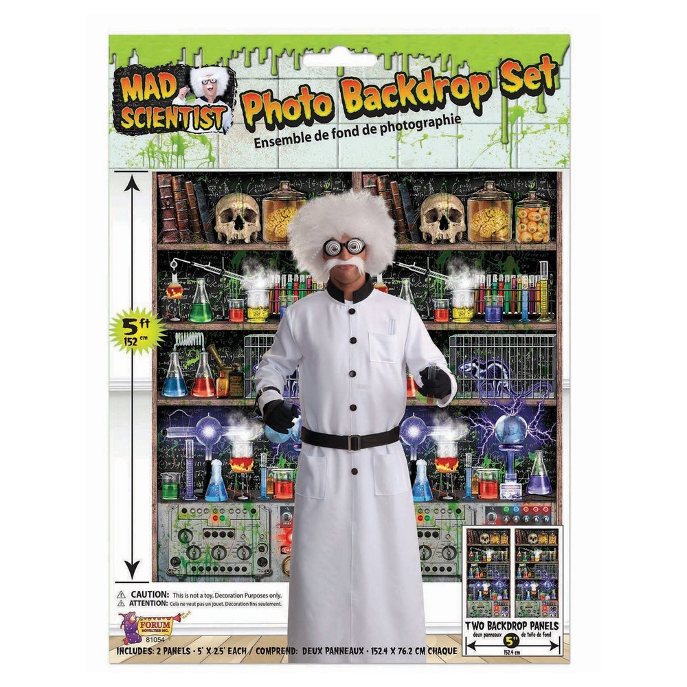 Mad Scientist Laboratorie Photobooth Baggrund
