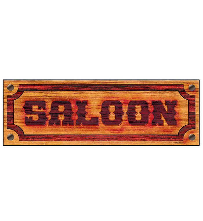 Saloon Skilt - 1 stk | Det vilde vesten Skilte - Temashop