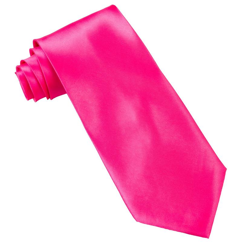 Satin Slips Neonpink | 80'erne Totally Slips - Beklædning - Temashop
