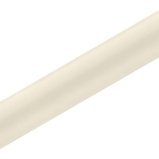 Satin Stofrulle Cremehvid - 1 rulle (36 cm x 9 m) - Temashop