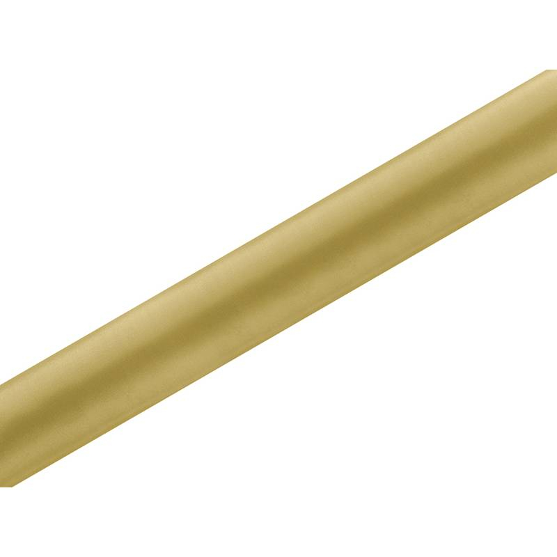 Satin Stofrulle Guld - 1 rulle (36 cm x 9 m) | Guld tema Stof / tekstil - Temashop