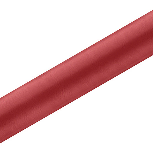 Satin Stofrulle Rød - 1 rulle (36 cm x 9 m) | Rødt tema Stof / tekstil - Temashop