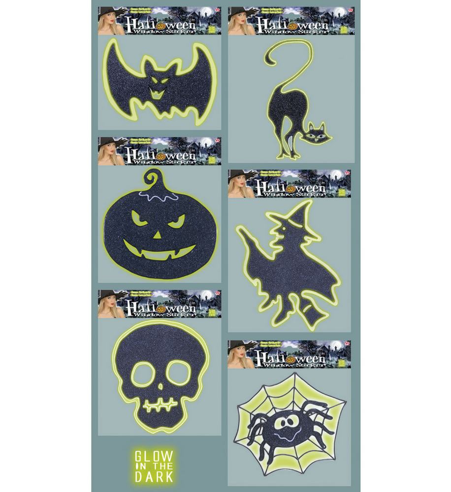 Selvlysende Halloween Klistermærker