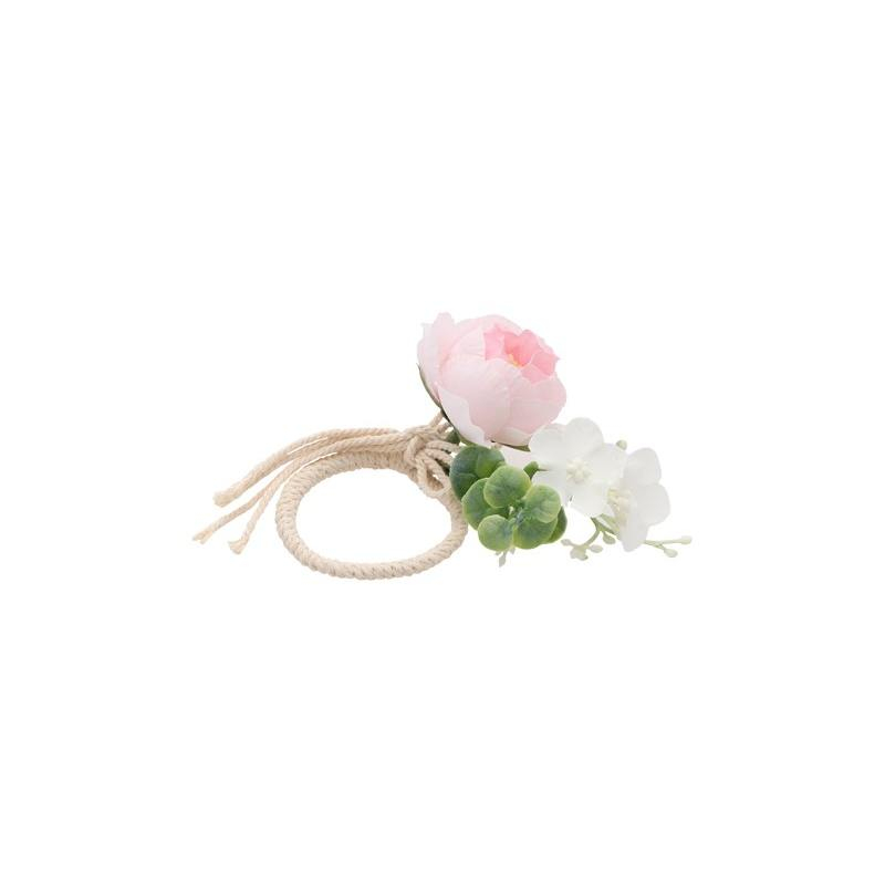 Servietring Lyserød Rose - 1 stk (5 cm) | Natur tema Servietringe - Temashop