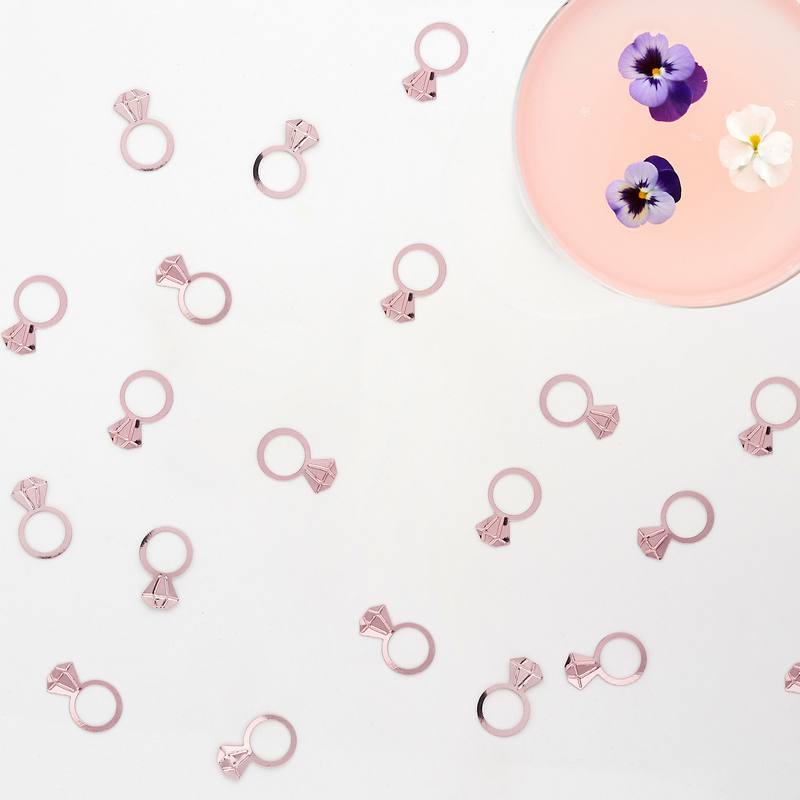She Said Yaaas Diamantring Konfetti - 14 pose (14 g) | Bachelorette Konfetti - Temashop