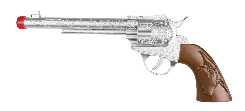 Sherif Pistol Sølv | Det vilde vesten Våben - Kropstilbehør - Temashop