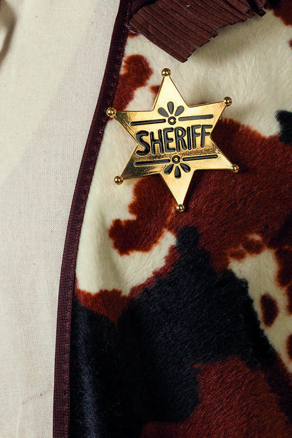 Sherifstjerne Guld | Det vilde vesten Badges / Brocher - Smykker - Temashop