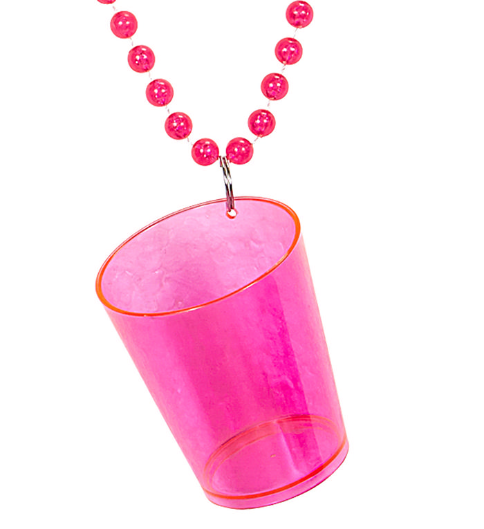 Shotglas Halskæde Pink | Drinks Halskæder - Smykker - Temashop
