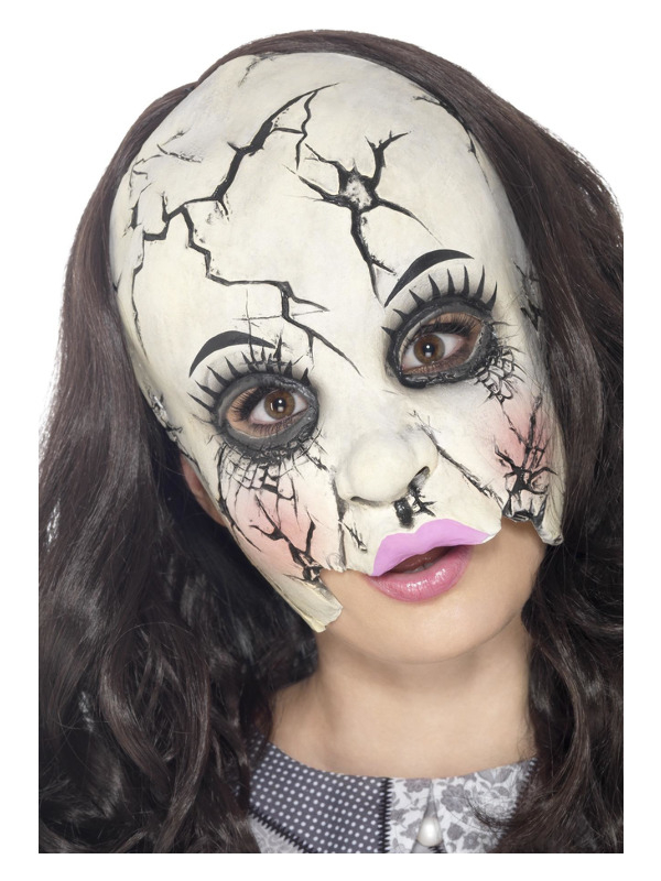 Skadet Dukke Maske | Dukke Maske - Hovedtilbehør - Temashop