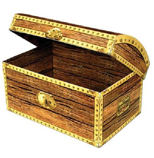 Skattekiste - 1 stk (30 x 20 cm) | Pirat Æsker - Temashop