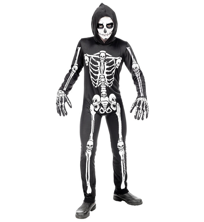 Halloween Skelet Børnekostume