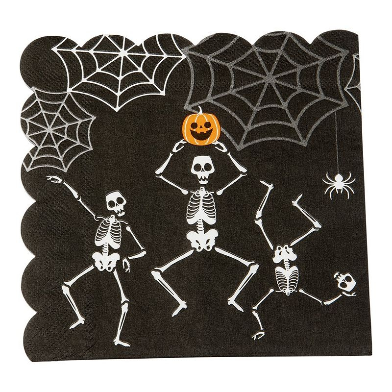 Skelet Halloween Servietter 