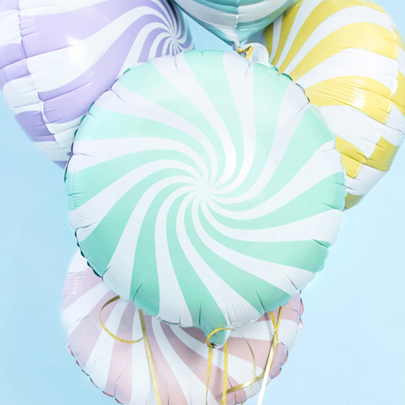 Slik Folieballon Pastel Mint - 1 stk (45 cm) | Mint Tema Folieballoner - Temashop