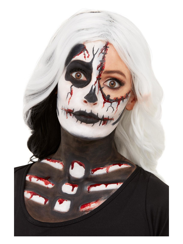 Smiffys Make-Up Sæt Skelet | Skelet Sminke / Makeup - Makeup & Negle - Temashop